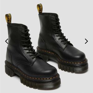 Dr Marten Audrick Nappa Leather Lugged Platform Boots